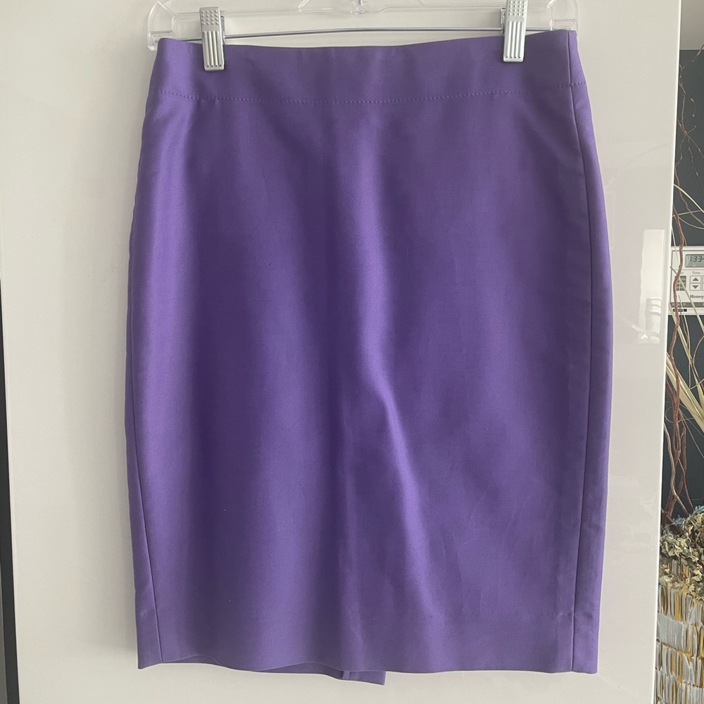 J.Crew Vibrant Purple No.2 Pencil Skirt Size 0